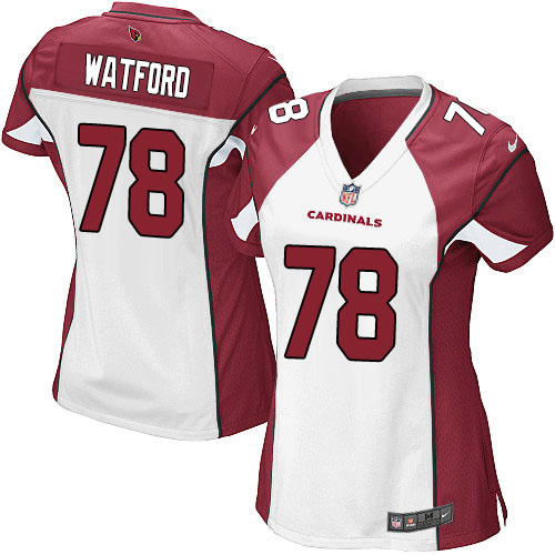 Women's Limited Earl Watford Nike Jersey White Road - #78 NFL Arizona Cardinals